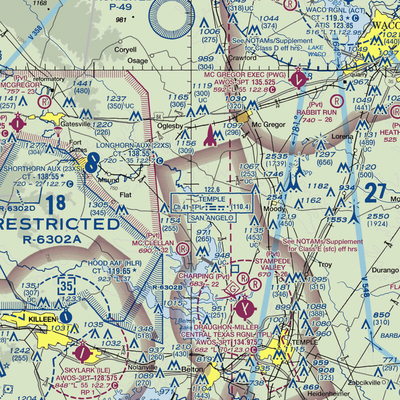 Tick Hill Airfield (XA47) VFR Sectional  Gaming Mouse Pad