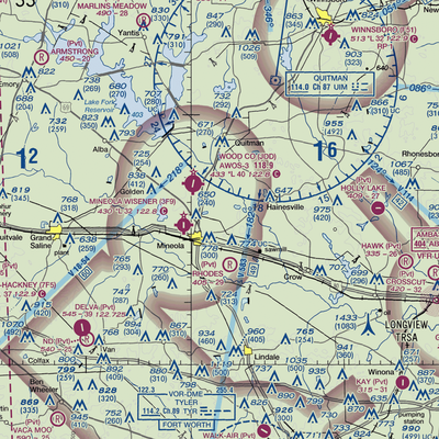 Creekside Air Park (XA46) VFR Sectional  Gaming Mouse Pad