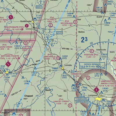 Birchfield Ranch Airport (XA44) VFR Sectional  Gaming Mouse Pad