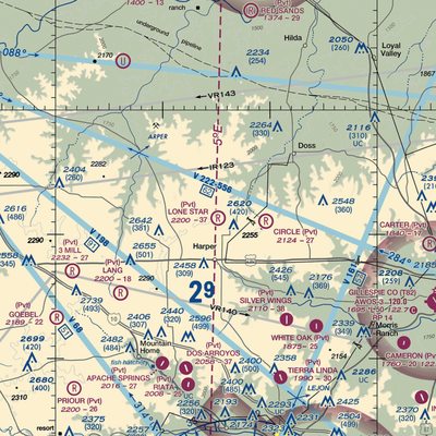 Lone Star Flying Service Airport (XA41) VFR Sectional  Gaming Mouse Pad