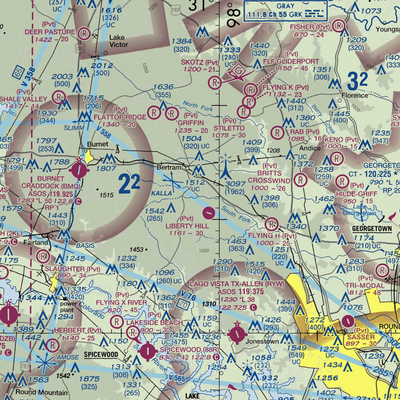 Mcfarlin Ranch Airport (XA12) VFR Sectional  Gaming Mouse Pad