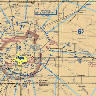 Skyview Airpark (WY05) VFR Sectional  Gaming Mouse Pad