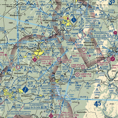 Carr Airport (WV65) VFR Sectional  Gaming Mouse Pad