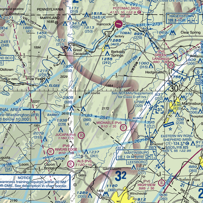 Buzzards Gap Ultralightport (WV61) VFR Sectional  Gaming Mouse Pad