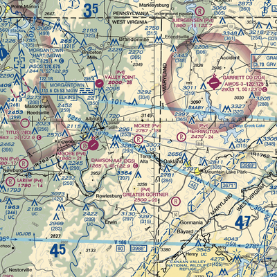 Mckee Sky Ranch Airport (WV57) VFR Sectional  Gaming Mouse Pad