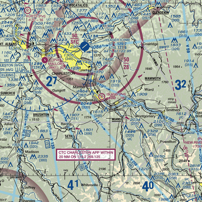 Island Airport (WV08) VFR Sectional  Gaming Mouse Pad