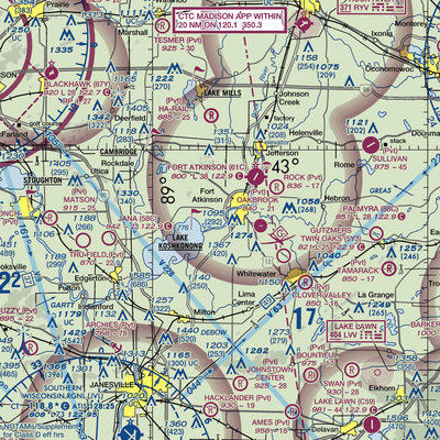 Christie Aerodrome (WS49) VFR Sectional  Gaming Mouse Pad