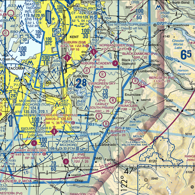 Bryan Airport (WN87) VFR Sectional  Gaming Mouse Pad