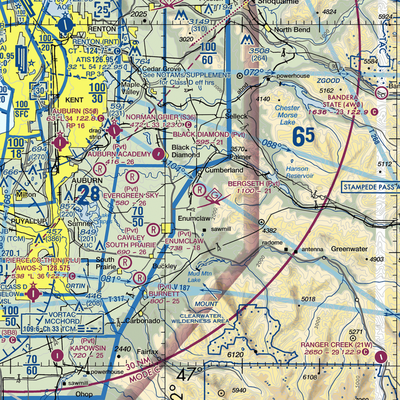 Bergseth Field (WN76) VFR Sectional  Gaming Mouse Pad