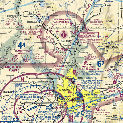 Pete's Airport (WN14) VFR Sectional  Gaming Mouse Pad