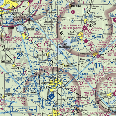 Meier Airport (WI99) VFR Sectional  Gaming Mouse Pad