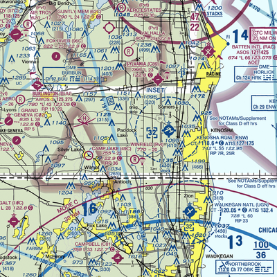 Binzel Airport (WI95) VFR Sectional  Gaming Mouse Pad