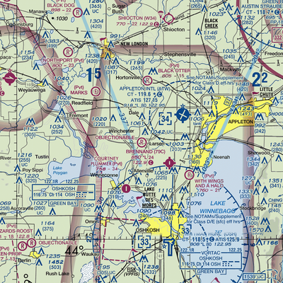 Larson Airport (WI91) VFR Sectional  Gaming Mouse Pad