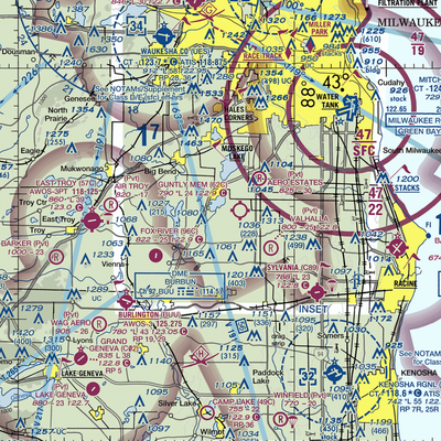 Horner Farms Airport (WI03) VFR Sectional  Gaming Mouse Pad