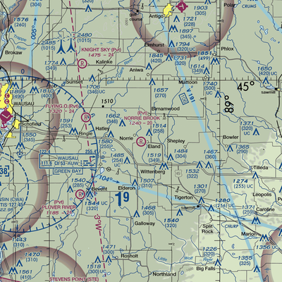 Norrie Brook Airport (WI00) VFR Sectional  Gaming Mouse Pad