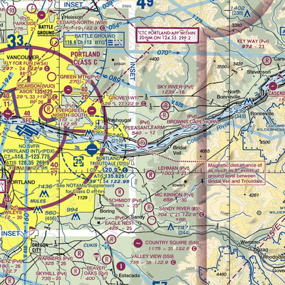 Pleasant Farm Airport (WA63) VFR Sectional  Gaming Mouse Pad