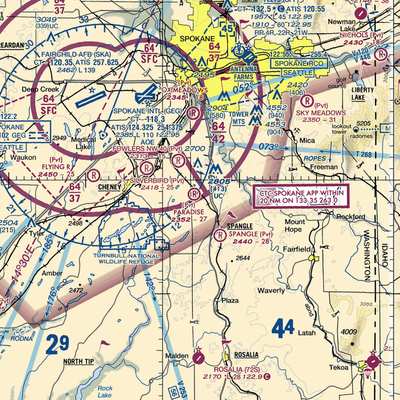 Paradise Air Ranch Airport (WA62) VFR Sectional  Gaming Mouse Pad