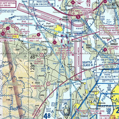 Stacey's Airport (WA42) VFR Sectional  Gaming Mouse Pad