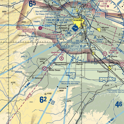 Harrah Airport (WA26) VFR Sectional  Gaming Mouse Pad