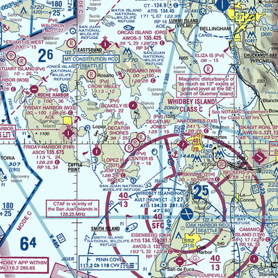 Decatur /Jones/ Airport (WA18) VFR Sectional  Gaming Mouse Pad