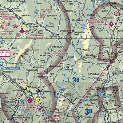 Catamount Airfield (VT62) VFR Sectional  Gaming Mouse Pad