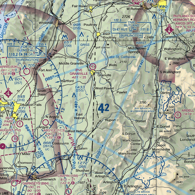 Hulett Landing Strip (VT60) VFR Sectional  Gaming Mouse Pad