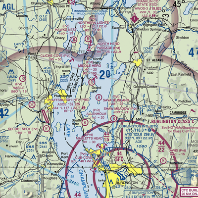 Savage Island Airport (VT15) VFR Sectional  Gaming Mouse Pad