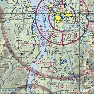 E.A.Deeds Farm Airport (VT12) VFR Sectional Mouse Pad