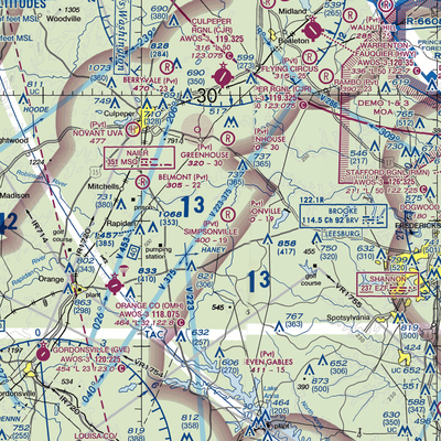 Simpsonville Airport (VG12) VFR Sectional  Gaming Mouse Pad