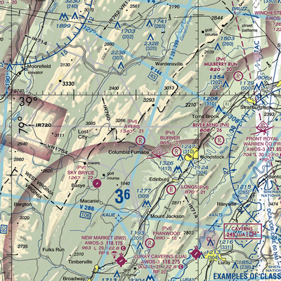 Ayers Airport (VA93) VFR Sectional  Gaming Mouse Pad