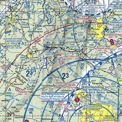 Lovettsville Airfield (VA61) VFR Sectional  Gaming Mouse Pad