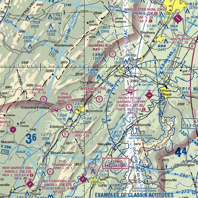 River Bend Airport (VA58) VFR Sectional  Gaming Mouse Pad