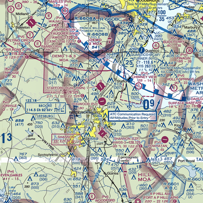 Dogwood Airpark (VA42) VFR Sectional  Gaming Mouse Pad