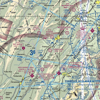 Longs Airport (VA32) VFR Sectional  Gaming Mouse Pad