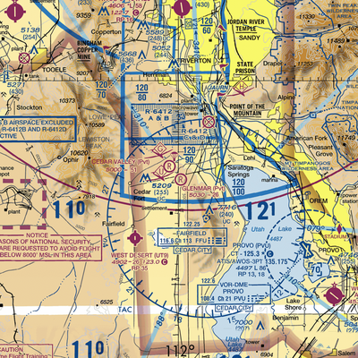 Glenmar Ranch Airport (UT41) VFR Sectional  Gaming Mouse Pad