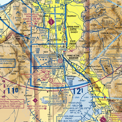 Camp Williams Airfield (UT08) VFR Sectional  Gaming Mouse Pad