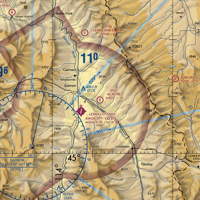 40 Acre Airstrip (ID52) VFR Sectional  Gaming Mouse Pad