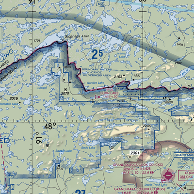 Loon Lake Seaplane Base (83MN) VFR Sectional  Gaming Mouse Pad