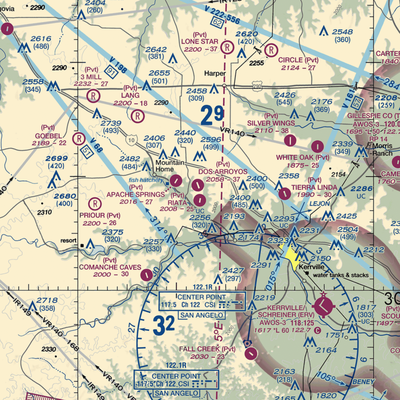 Riata Ranch Airport (TE33) VFR Sectional  Gaming Mouse Pad