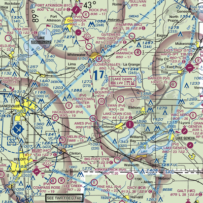 Bountiful Acres Airport (6WI3) VFR Sectional  Gaming Mouse Pad