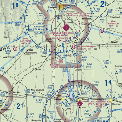 Shorten Airfield (MU06) VFR Sectional  Gaming Mouse Pad