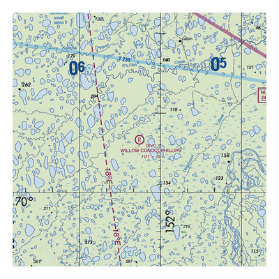 Willow ConocoPhillips Airport (42AK) VFR Sectional  Gaming Mouse Pad