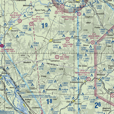 The Farm Airport (94WI) VFR Sectional  Gaming Mouse Pad