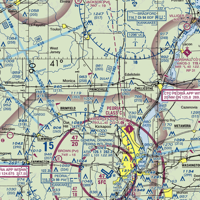 Teubel Restricted Landing Area (65IL) VFR Sectional  Gaming Mouse Pad