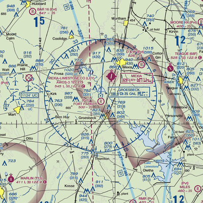 Fort Parker Flying Field (01TS) VFR Sectional  Gaming Mouse Pad