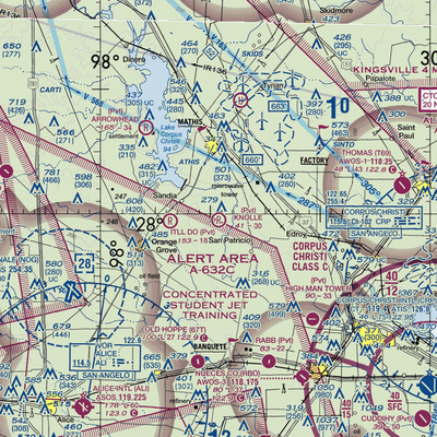 J A Knolle Airport (8XS3) VFR Sectional  Gaming Mouse Pad