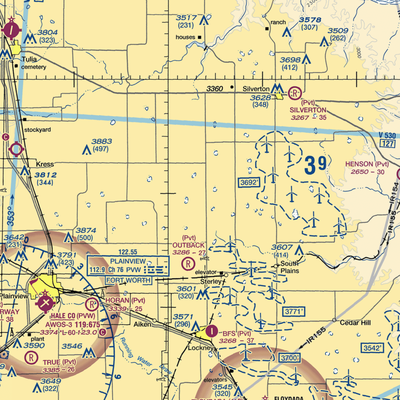 Sherman Farm Air Airport (US-0993) VFR Sectional  Gaming Mouse Pad