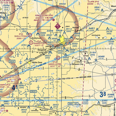 Green Acres Airfield (XS28) VFR Sectional  Gaming Mouse Pad