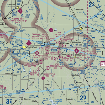 Lawles Airport (60OK) VFR Sectional  Gaming Mouse Pad