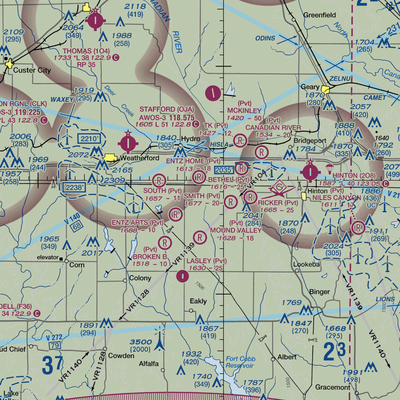 Muncy Airport (05OK) VFR Sectional  Gaming Mouse Pad